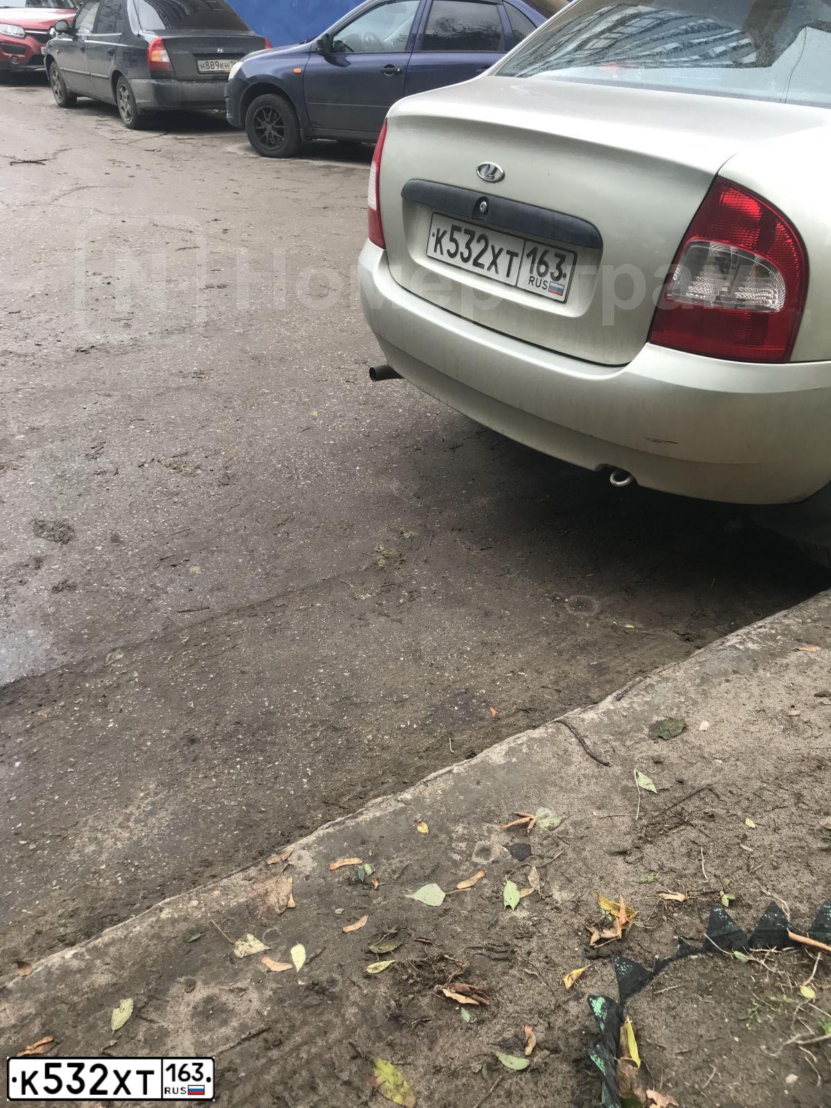 Фото автомобиля LADA 1118 KALINA, 2008 — госномер К532ХТ163. Цвет: БЕЛО-ЖЕЛТЫЙ ПЕРЛАМУТРОВЫЙ