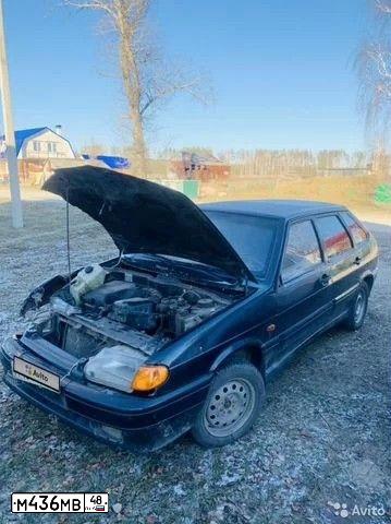 Фото автомобиля LADA 2114 SAMARA, 2007 — госномер М436МВ48. Цвет: ЧЕРНЫЙ
