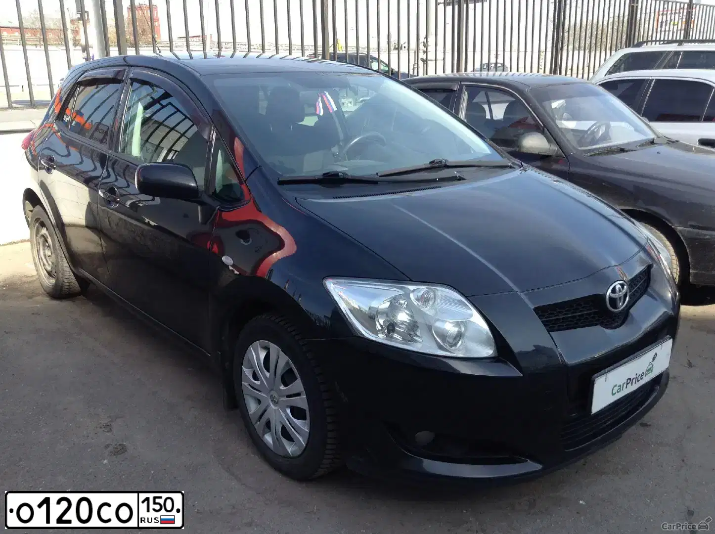 Фото автомобиля TOYOTA AURIS, 2008 — госномер С634РН34. Цвет: ЧЕРНЫЙ