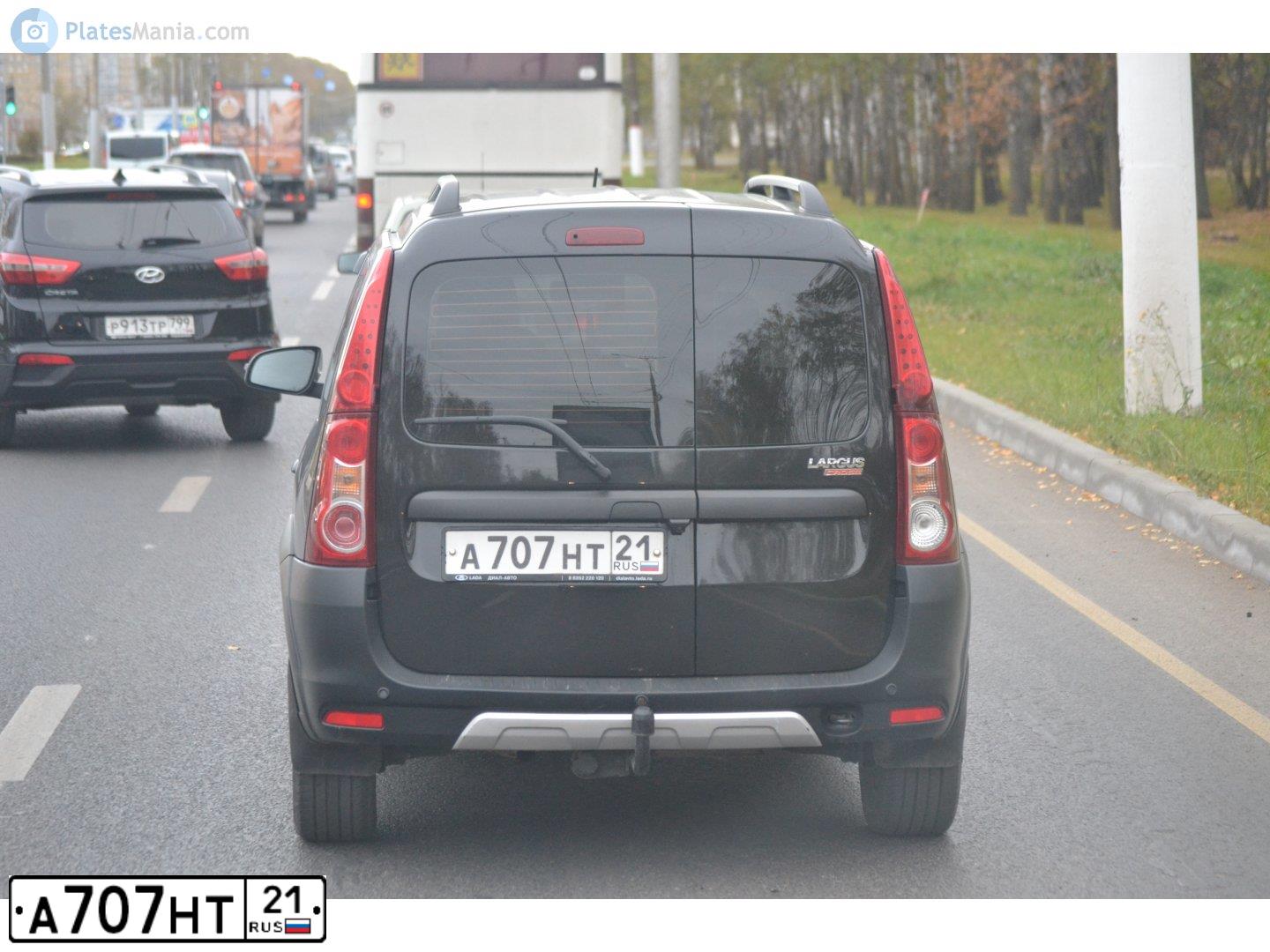 Фото автомобиля LADA 2107, 2008 — госномер А707НТ21. Цвет: ТЕМНО-КОРИЧНЕВЫЙ