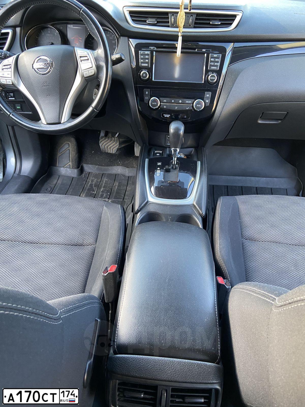 Фото автомобиля NISSAN QASHQAI, 2014 — госномер А170СТ174. Цвет: СЕРЫЙ