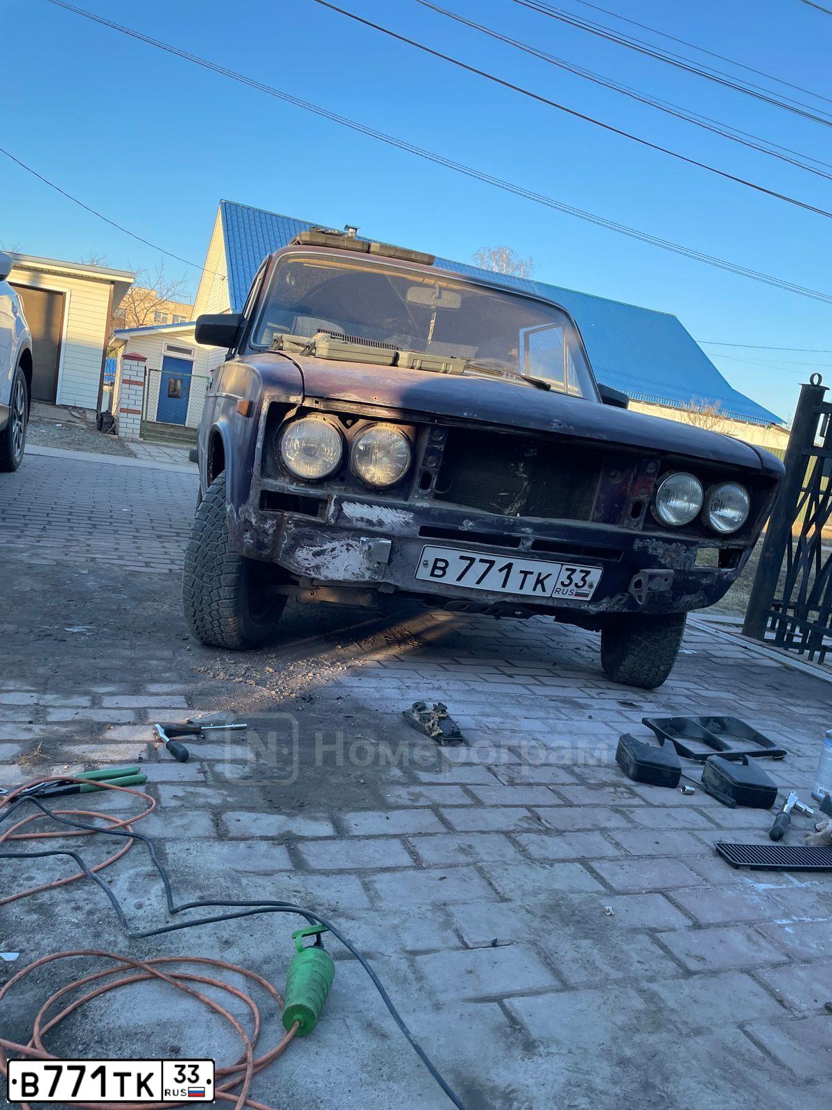 Фото автомобиля LADA 2106 LADA, 2002 — госномер В771ТК33. Цвет: ФИОЛЕТОВЫЙ