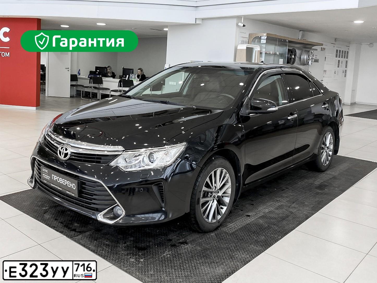 Фото автомобиля TOYOTA CAMRY, 2016 — госномер Н222ТТ152. Цвет: ЧЕРНЫЙ МЕТАЛЛИК