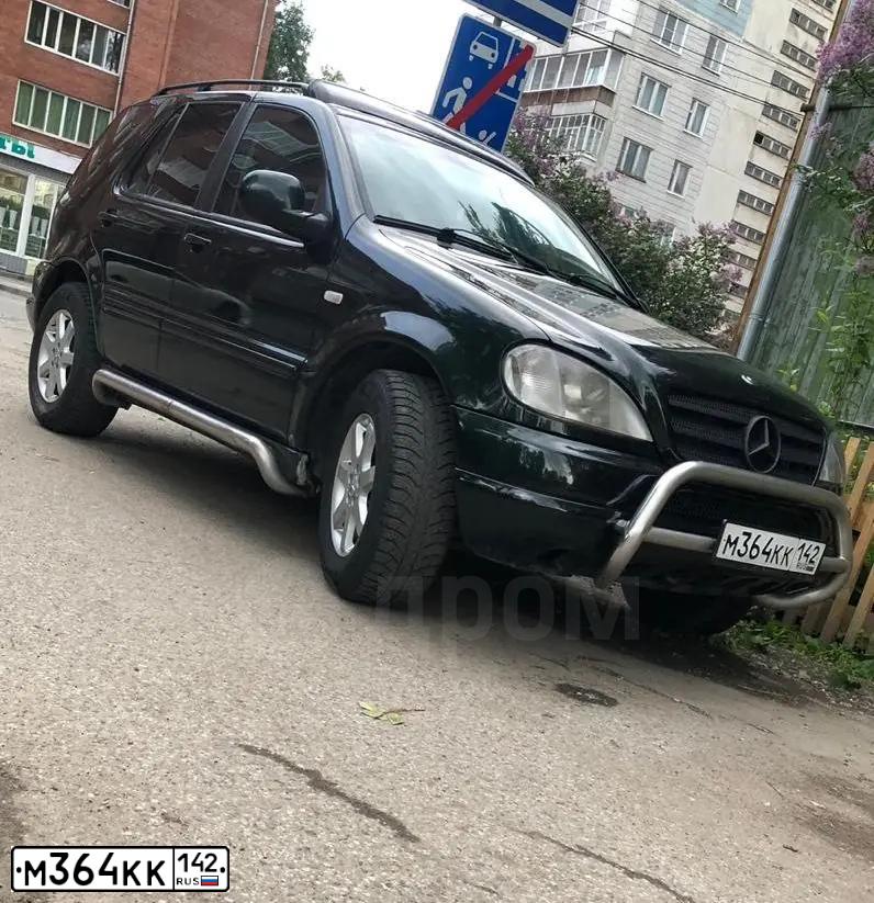Фото автомобиля MERCEDES-BENZ ML430, 2000 — госномер Р019МН154. Цвет: ТЕМНО ЗЕЛЕНЫЙ