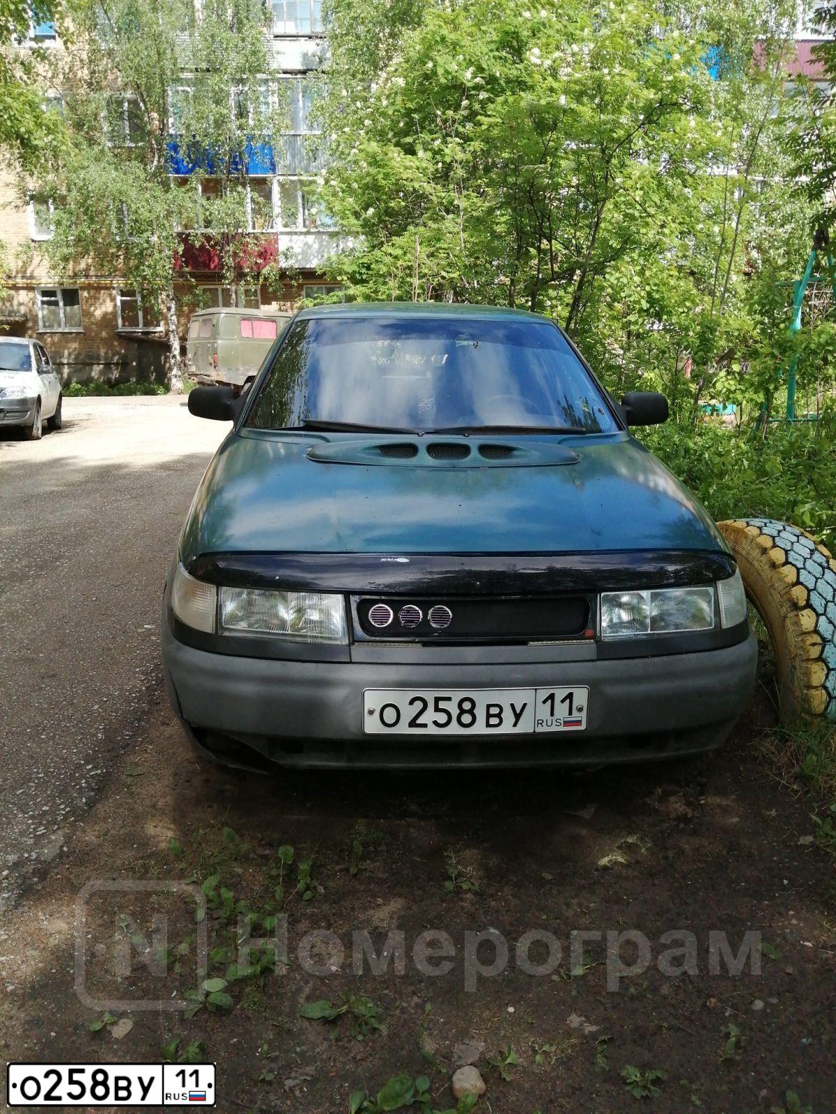 Фото автомобиля LADA 2112 LADA, 2001 — госномер О258ВУ11. Цвет: СЕРЕБРИСТО-ЗЕЛЕНЫЙ