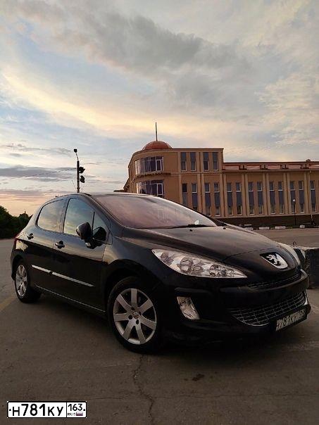 Фото автомобиля PEUGEOT T 308, 2010 — госномер Е963КУ763. Цвет: ЧЕРНЫЙ