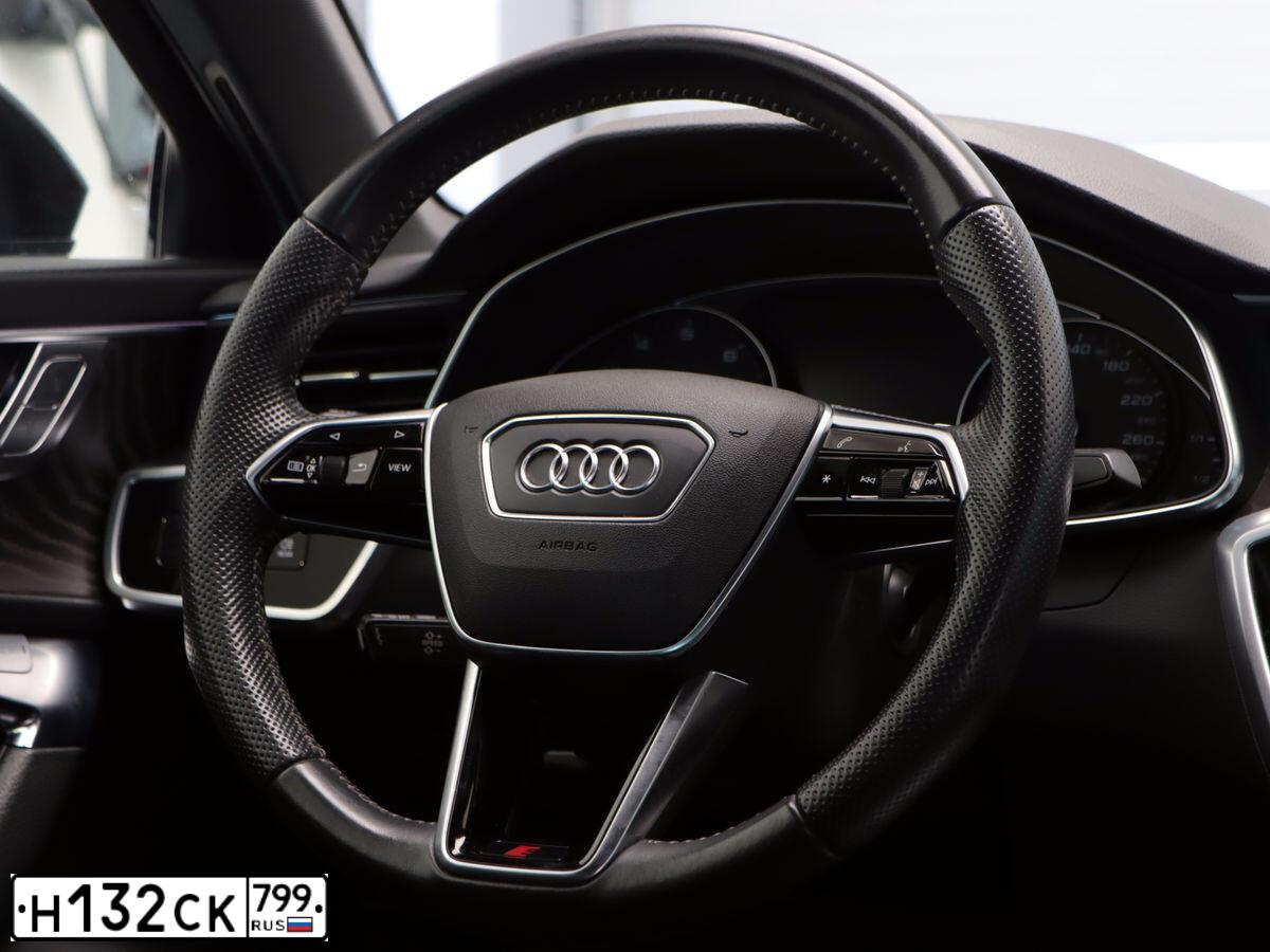 Фото автомобиля AUDI A6, 2019 — госномер Н132СК799. Цвет: ЧЕРНЫЙ