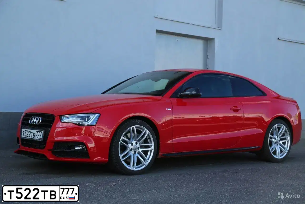 Фото автомобиля AUDI A5, 2016 — госномер М409ЕМ799. Цвет: КРАСНЫЙ