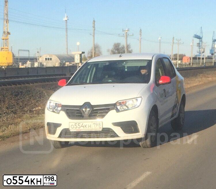 Фото автомобиля RENAULT LOGAN, 2020 — госномер Е212МК761. Цвет: Белый