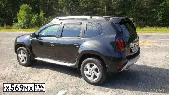 Фото автомобиля RENAULT DUSTER, 2016 — госномер О104НМ716. Цвет: ЧЕРНЫЙ