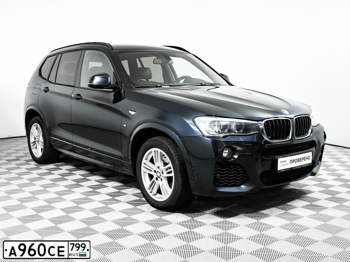 Фото автомобиля BMW X3, 2015 — госномер А960СЕ799. Цвет: ЧЕРНЫЙ