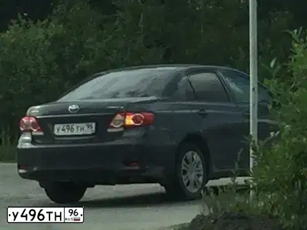 Фото автомобиля TOYOTA COROLLA, 2012 — госномер У496ТН96. Цвет: СЕРЫЙ