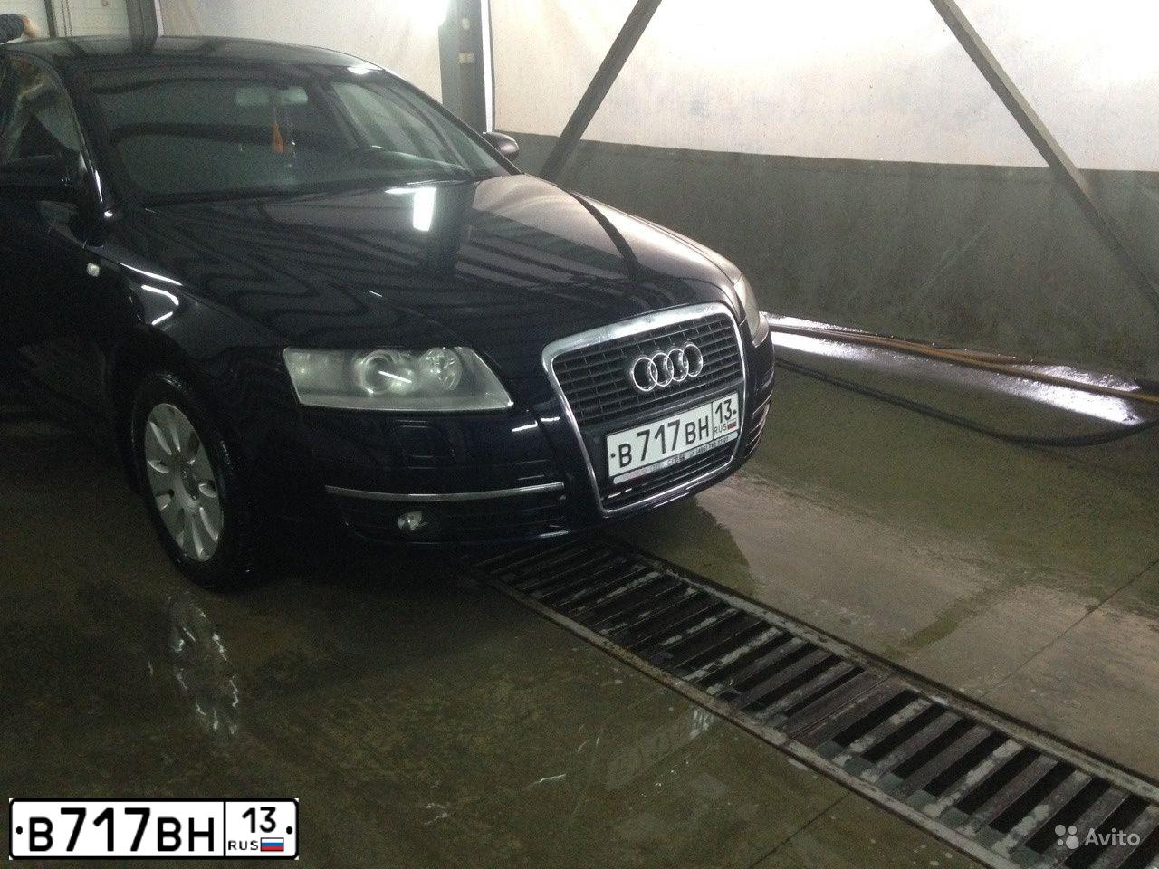 Фото автомобиля AUDI A6, 2007 — госномер Р976ВО44. Цвет: Темно-синий