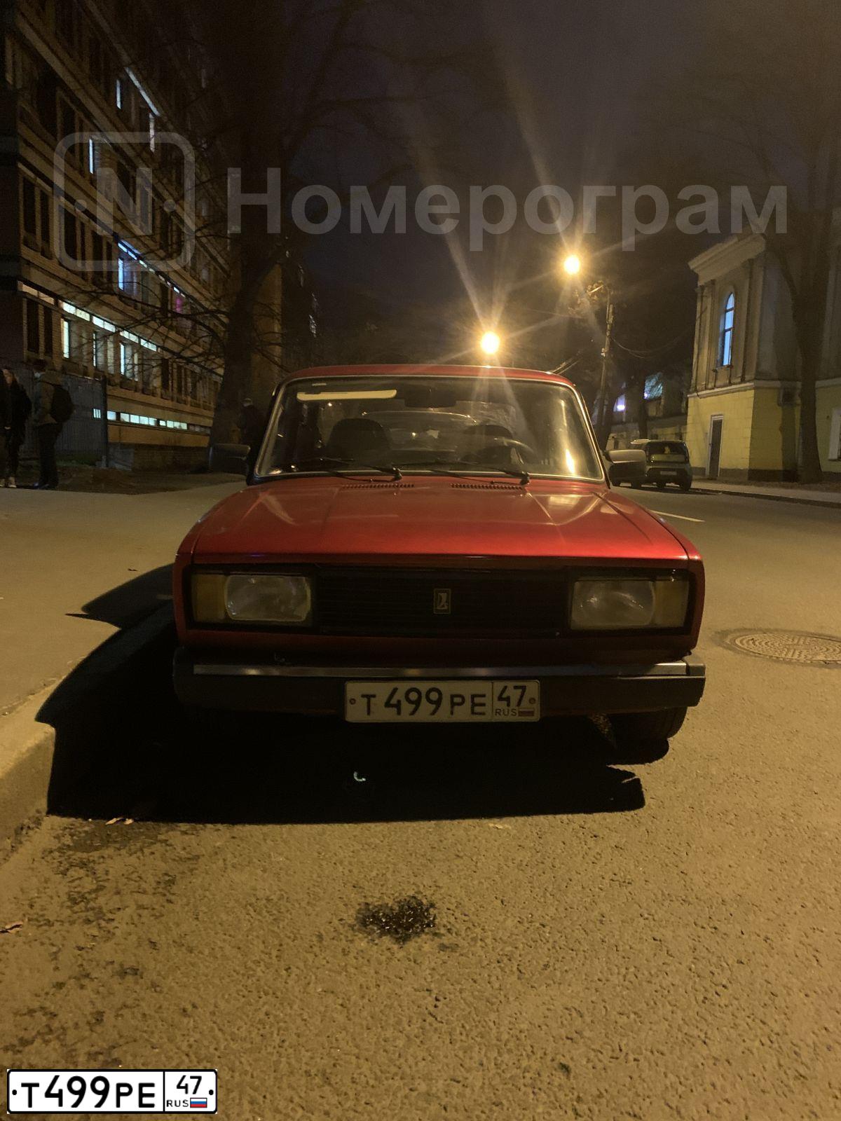 Фото автомобиля LADA 2105, 2010 — госномер Т499РЕ47. Цвет: КРАСНЫЙ