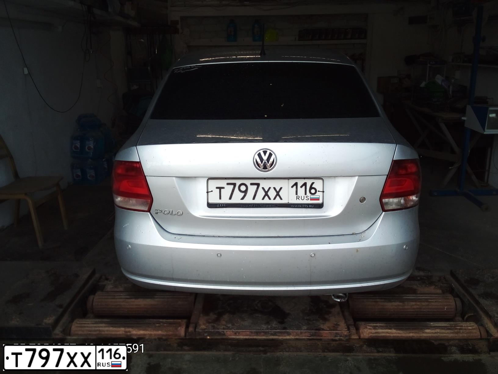 Фото автомобиля VOLKSWAGEN POLO, 2014 — госномер Т797ХХ116. Цвет: СЕРЕБРИСТЫЙ
