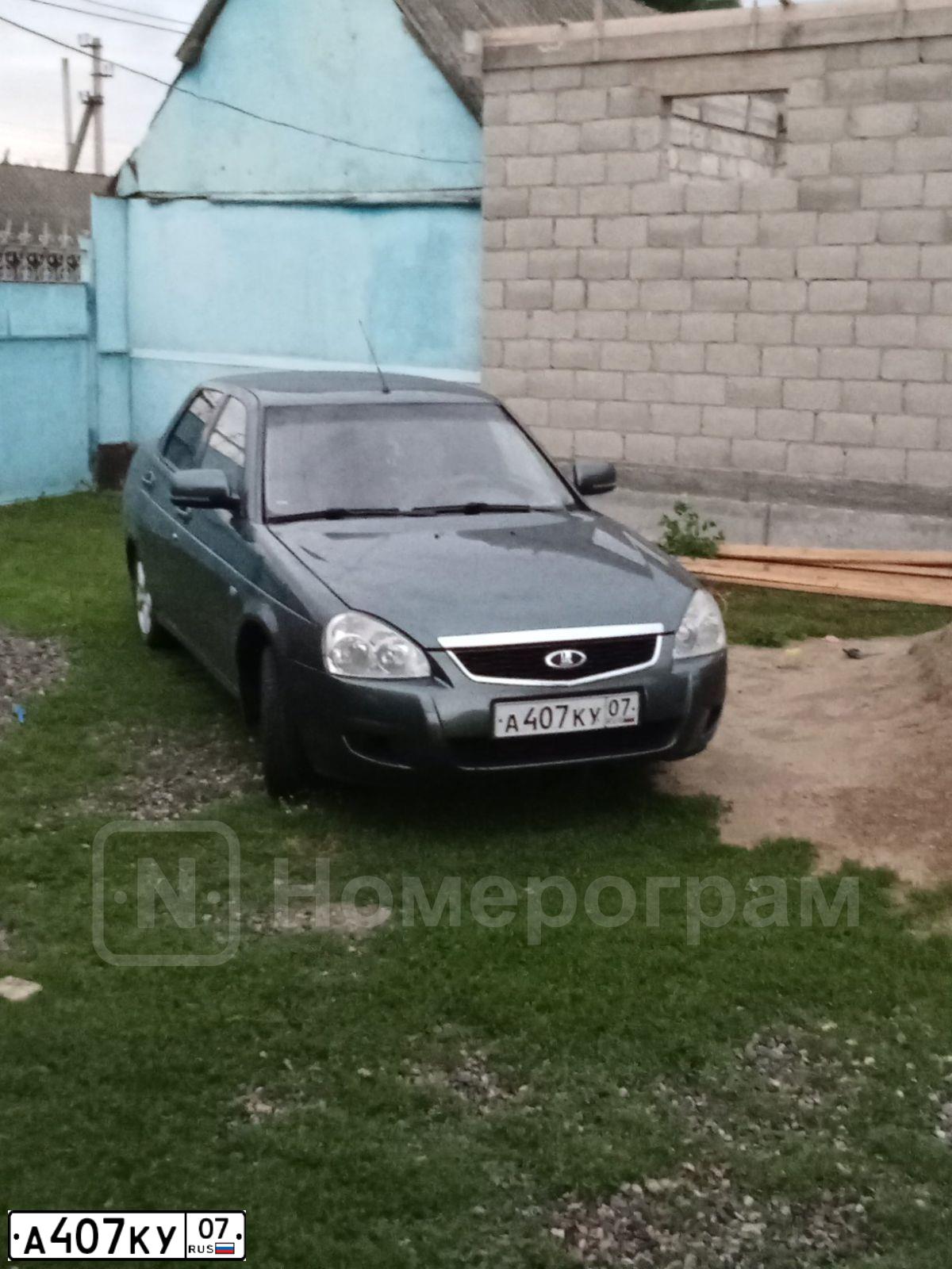 Фото автомобиля LADA 2170 PRIORA, 2008 — госномер О046УМ178. Цвет: Серо-сине-зеленый