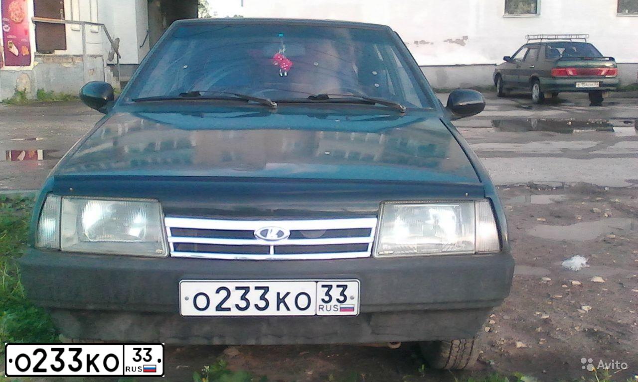 Фото автомобиля LADA 2109 SAMARA, 1999 — госномер О233КО33. Цвет: Сине-зеленый
