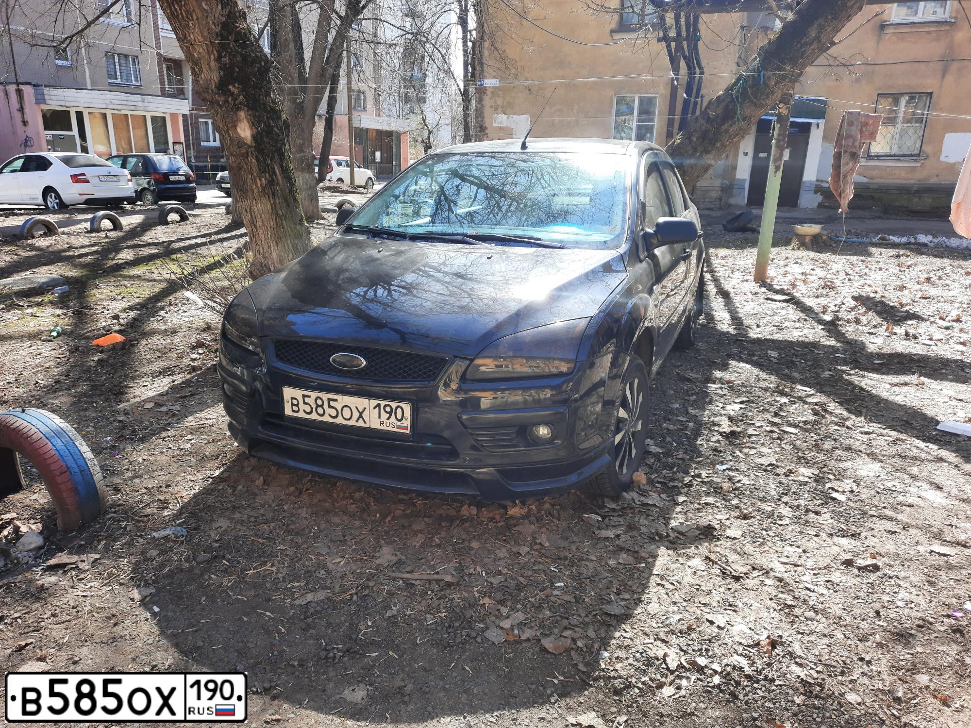 Фото автомобиля FORD FOCUS, 2006 — госномер М214АА977. Цвет: ЧЕРНЫЙ