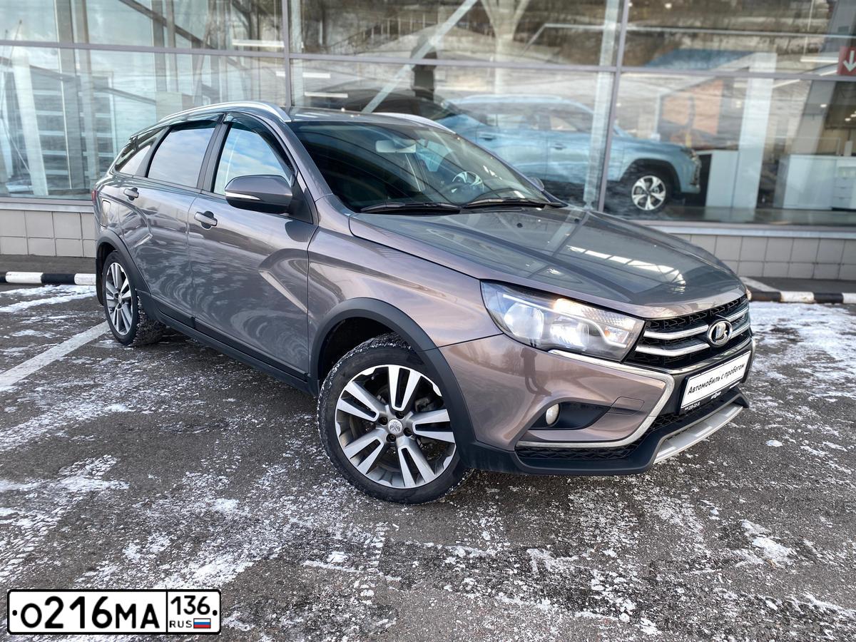 Фото автомобиля ЛАДА GFK 330 VESTA, 2018 — госномер М836ОВ136. Цвет: СЕРО-ГОЛУБОЙ