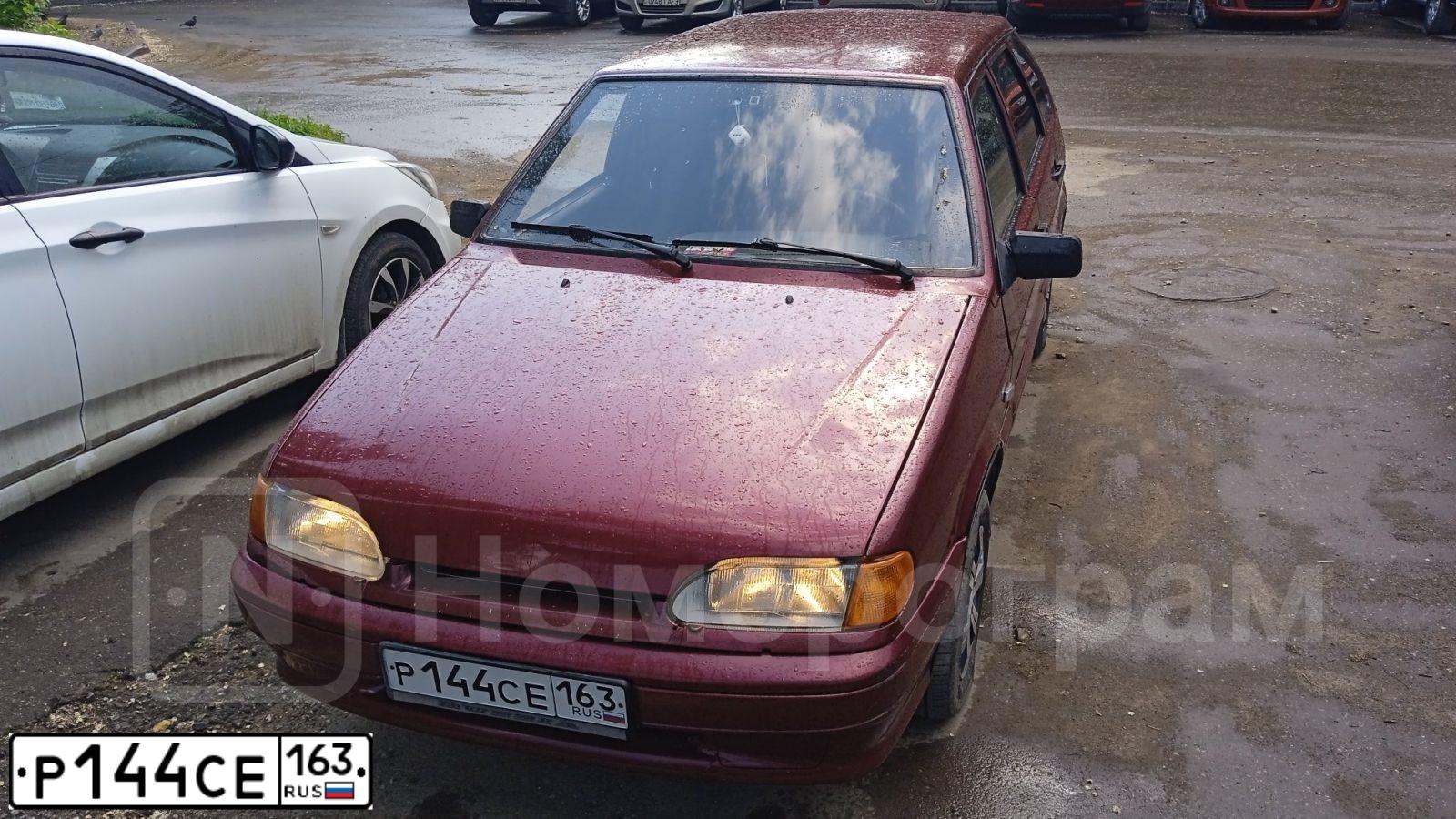 Фото автомобиля LADA 2114 SAMARA, 2005 — госномер Р144СЕ163. Цвет: ТЕМНО-МАЛИНОВЫЙ
