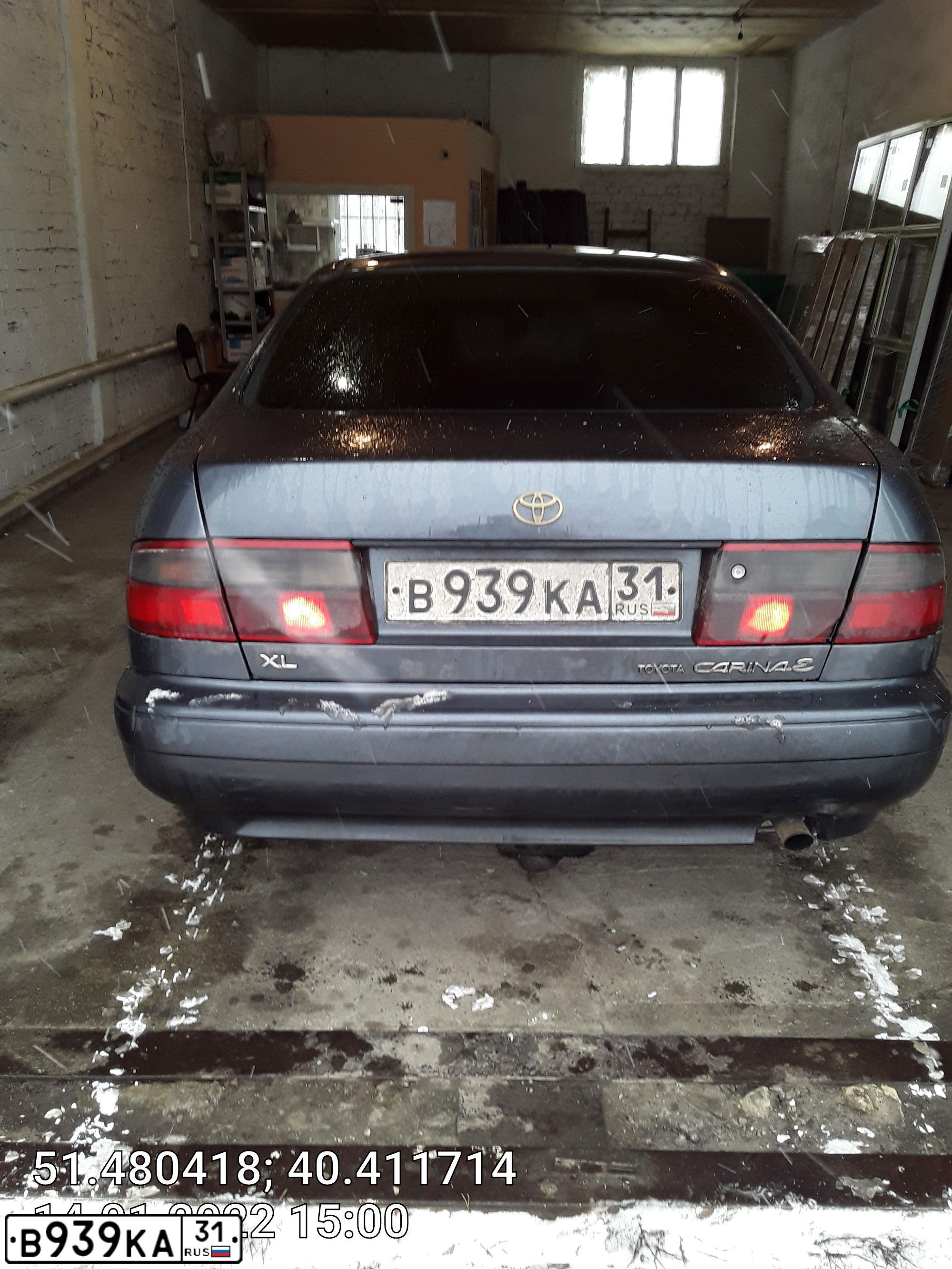 Фото автомобиля TOYOTA CARINA, 1992 — госномер С165НЕ761. Цвет: ТЕМНО-СЕРЫЙ