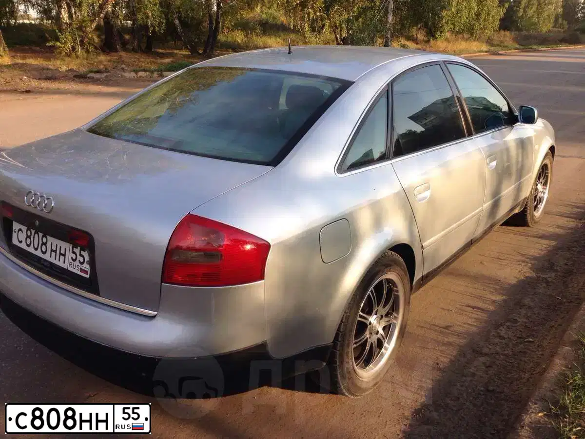 Фото автомобиля AUDI A6, 1998 — госномер С808НН55. Цвет: СЕРЕБРИСТЫЙ