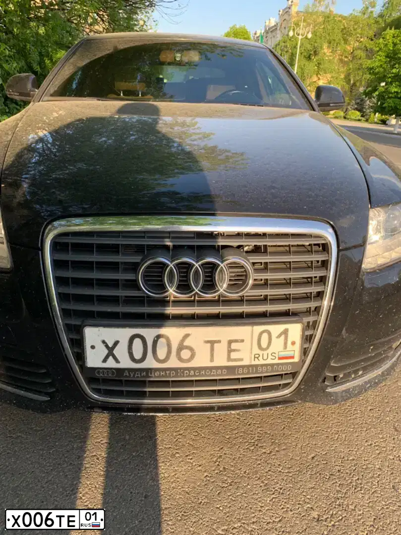 Фото автомобиля AUDI A6, 2008 — госномер Х006ТЕ01. Цвет: ЧЕРНЫЙ