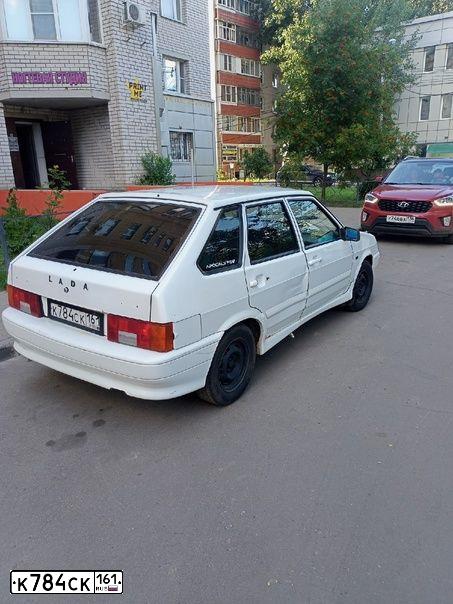 Фото автомобиля LADA 2114 SAMARA, 2013 — госномер К784СК161. Цвет: БЕЛЫЙ