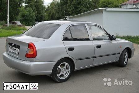Фото автомобиля TAGAZ ACCENT, 2003 — госномер М787ЕН58. Цвет: Серебристый