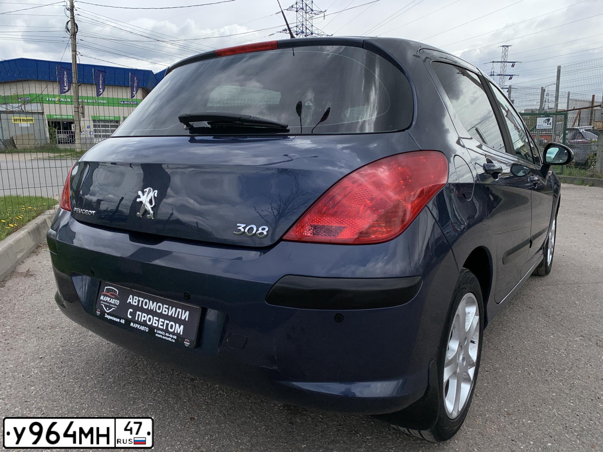 Фото автомобиля PEUGEOT 308, 2008 — госномер Р538КМ62