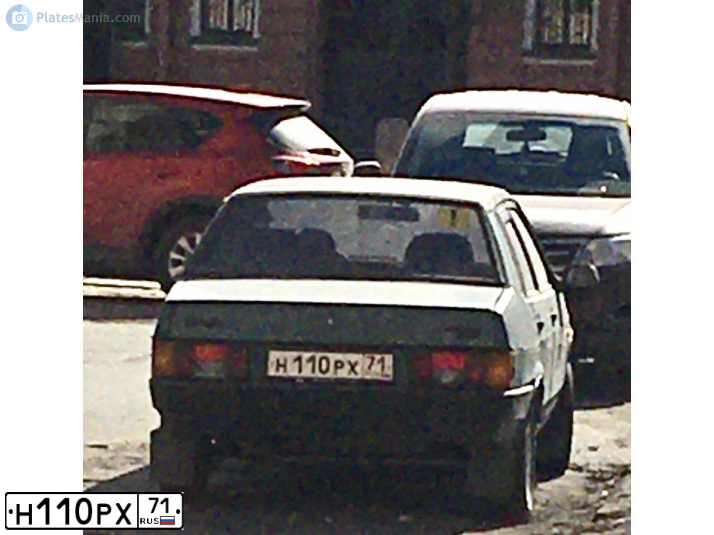 Фото автомобиля LADA 2109 SAMARA, 1999 — госномер Н110РХ71. Цвет: СЕРЕБРИСТО-ЗЕЛЕНЫЙ