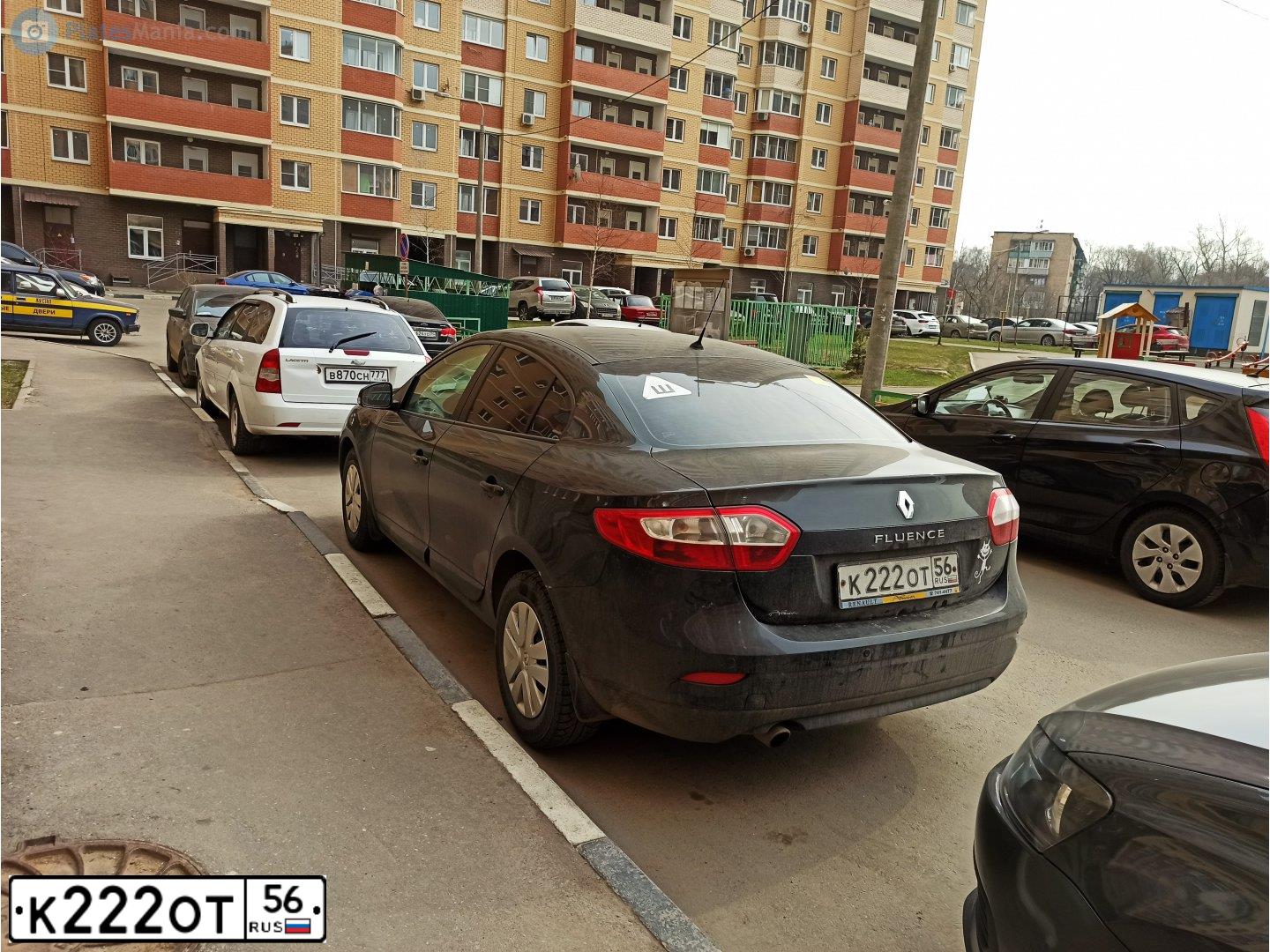 Фото автомобиля KIA CEE'D, 2008 — госномер К222ОТ56. Цвет: СИНИЙ