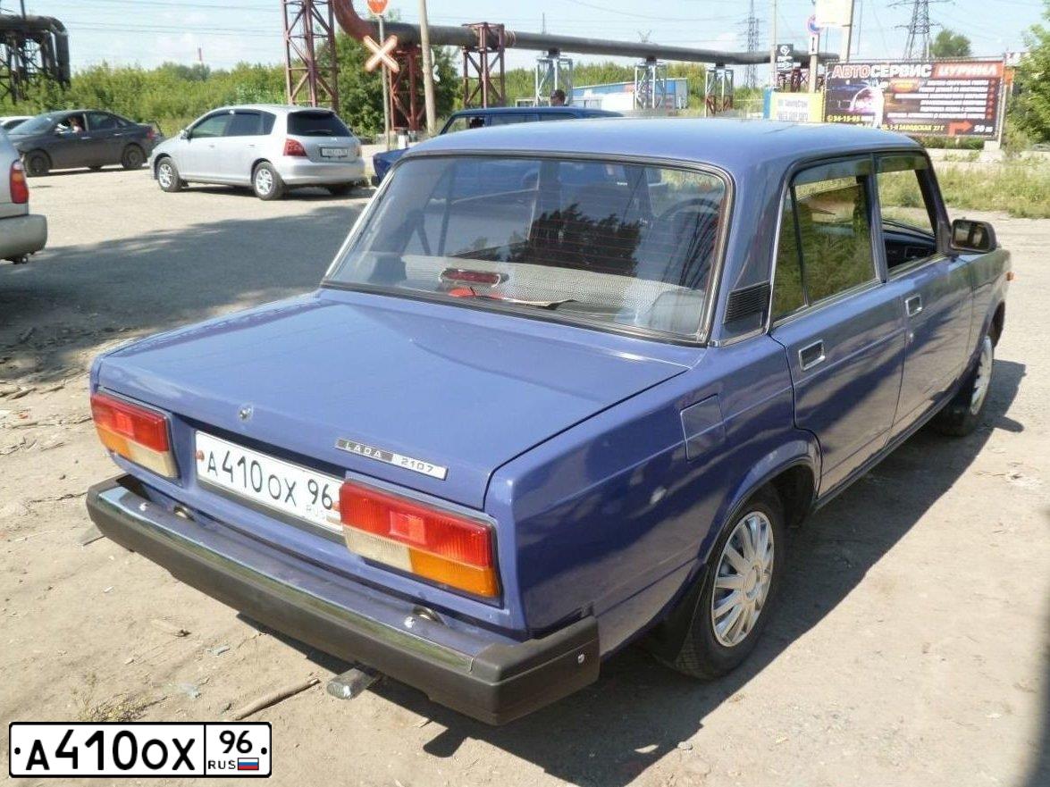 Фото автомобиля LADA 2107, 2007 — госномер М031УВ154. Цвет: синий