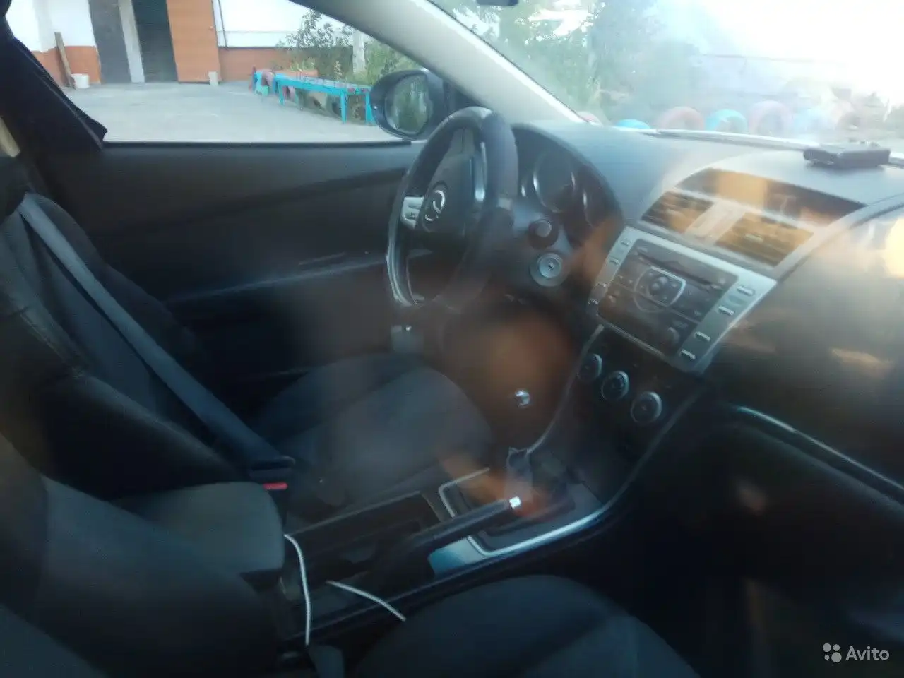Фото автомобиля MAZDA 6, 2008 — госномер Р453КТ05. Цвет: Белый