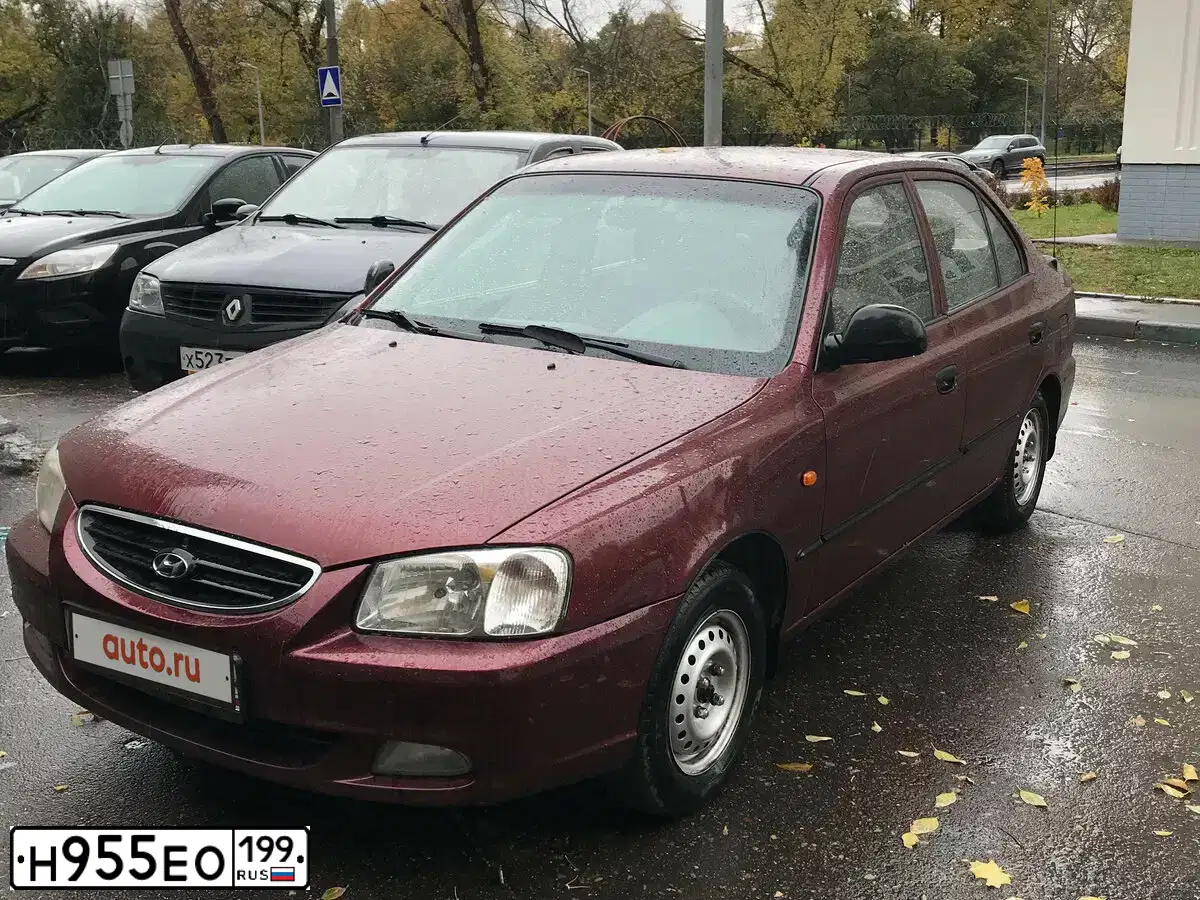 Фото автомобиля TAGAZ ACCENT, 2008 — госномер К636СА21. Цвет: Красный
