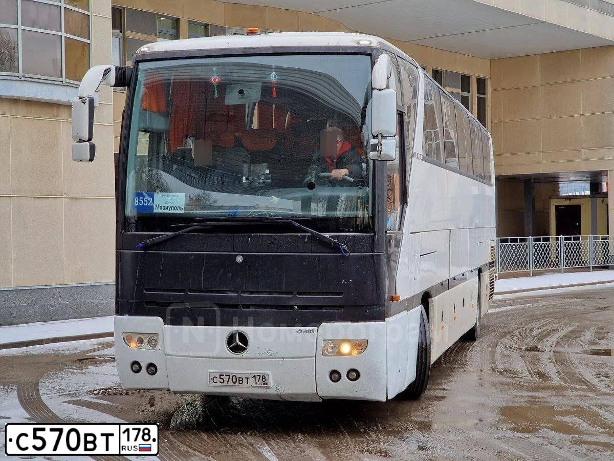 Фото автомобиля MERCEDES O 350 TOURISMO, 2004 — госномер С570ВТ178. Цвет: Белый