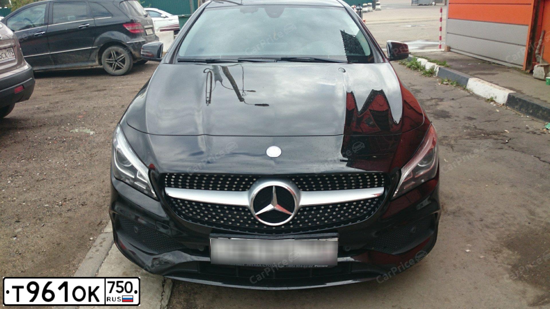 Фото автомобиля MERCEDES CLA-KLASSE, 2016 — госномер Х787ЕР65. Цвет: ЧЕРНЫЙ