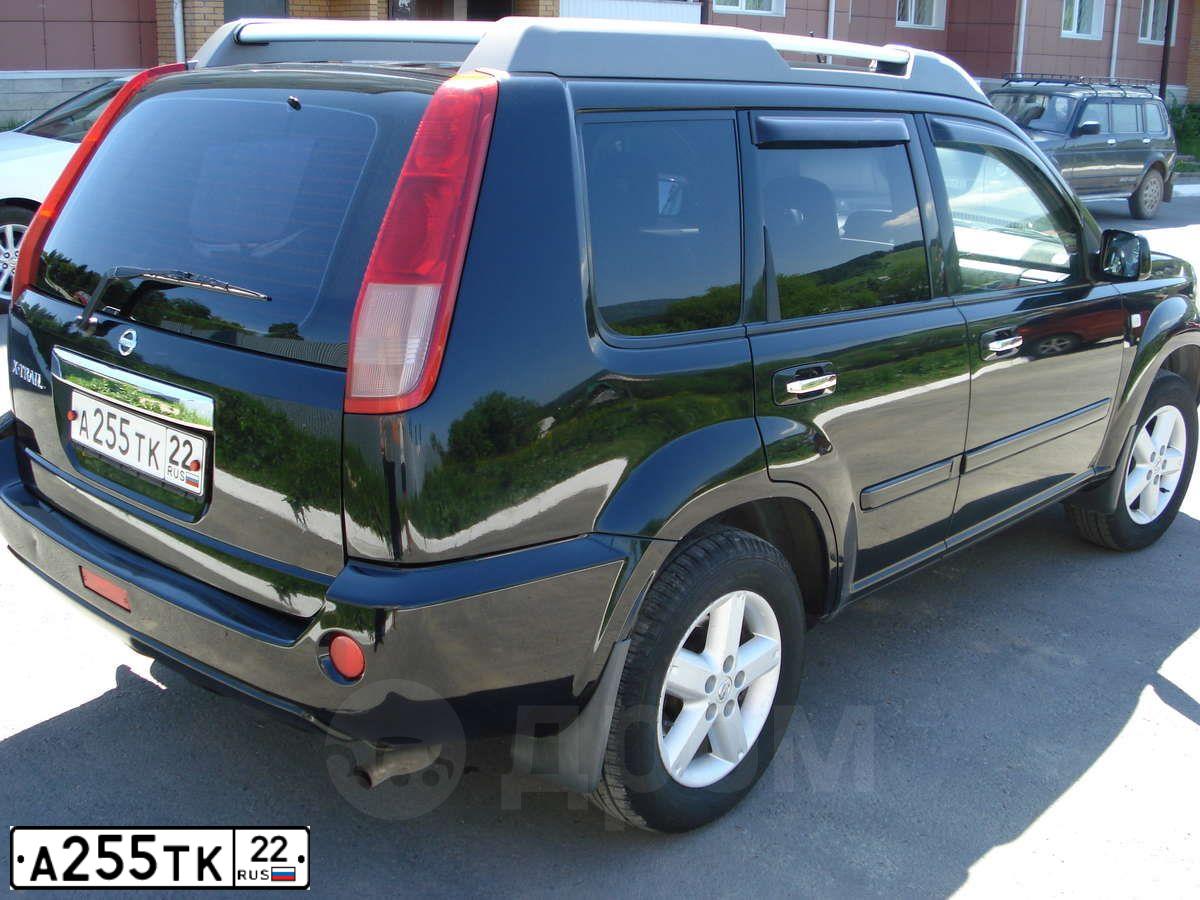 Фото автомобиля NISSAN X-TRAIL, 2005 — госномер А255ТК22. Цвет: ЧЕРНЫЙ