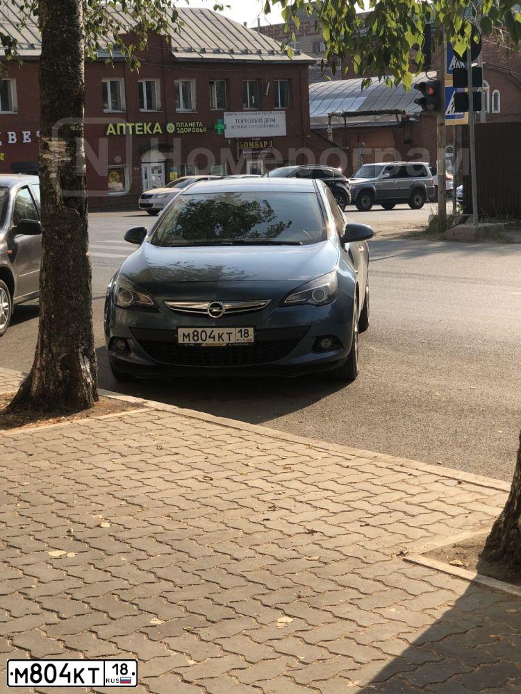 Фото автомобиля OPEL ASTRA, 2014 — госномер К183НО159. Цвет: голубой