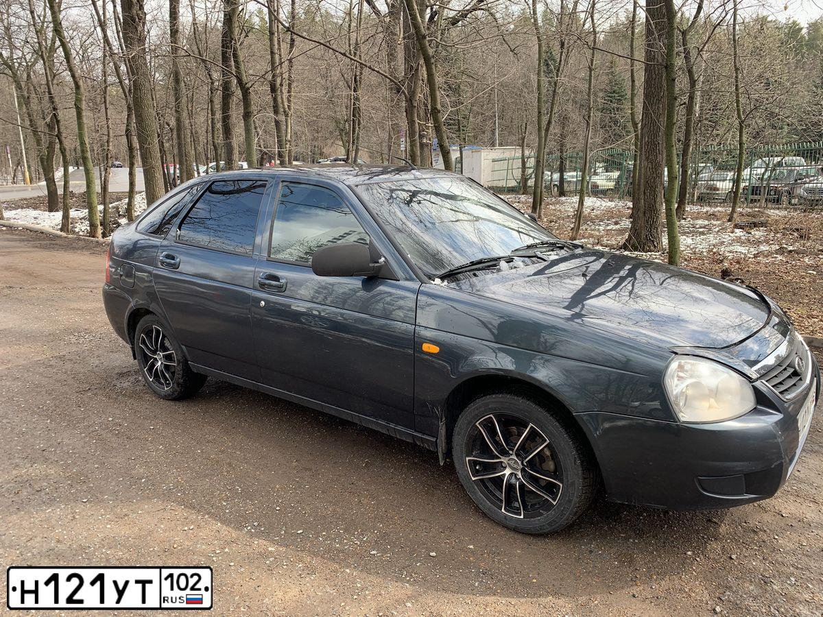 Фото автомобиля LADA 2172 PRIORA, 2012 — госномер Е446ОС702. Цвет: сине-зеленый