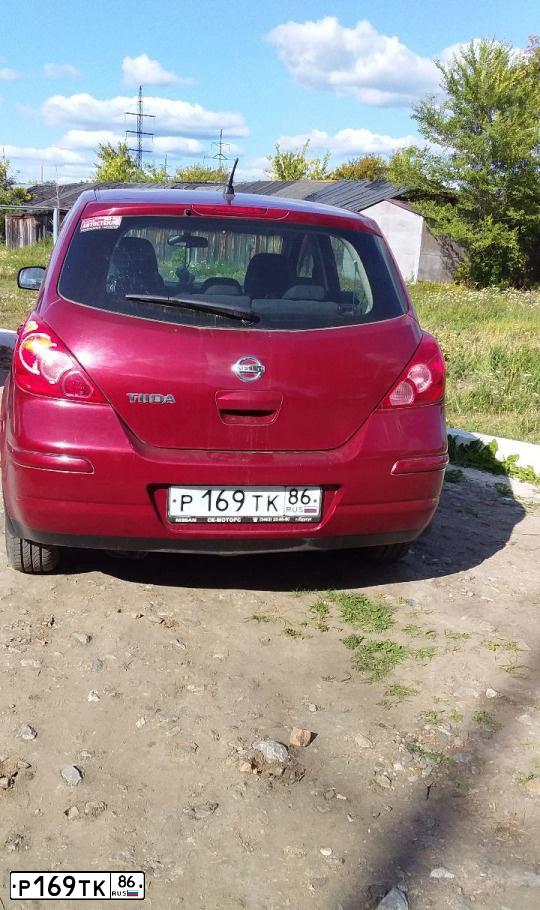 Фото автомобиля NISSAN TIIDA, 2008 — госномер О746НВ45