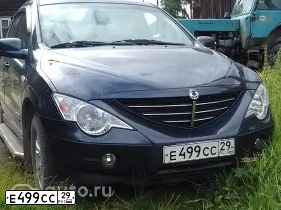 Фото автомобиля SSANGYONG ACTYON, 2007 — госномер Е499СС29. Цвет: СИНЕ-СЕРЫЙ