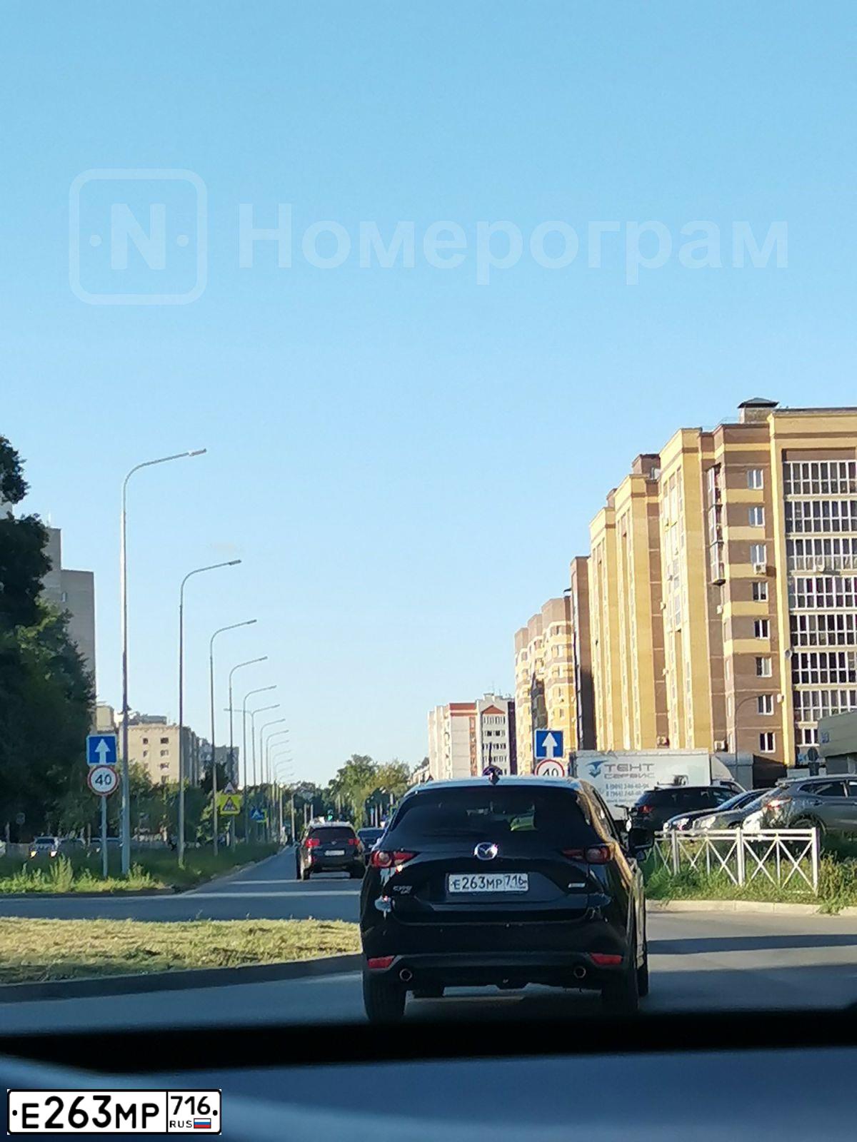 Фото автомобиля MAZDA CX-5, 2020 — госномер Е263МР716. Цвет: ЧЕРНЫЙ