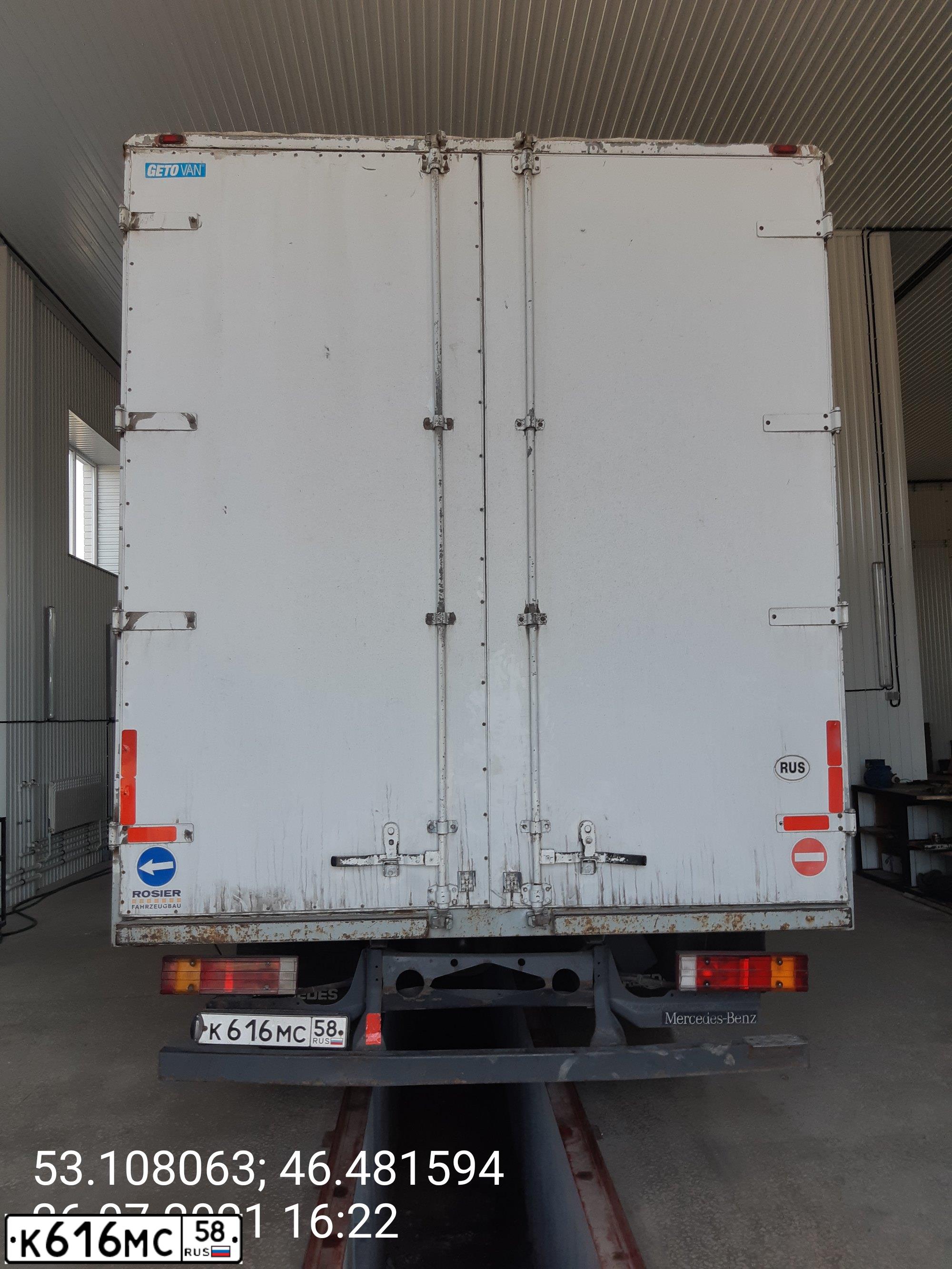 Фото автомобиля MERCEDES ATEGO, 2003 — госномер К616МС58