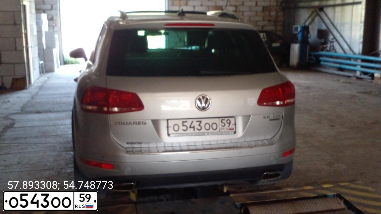 Фото автомобиля VOLKSWAGEN TOUAREG, 2011 — госномер О543ОО59