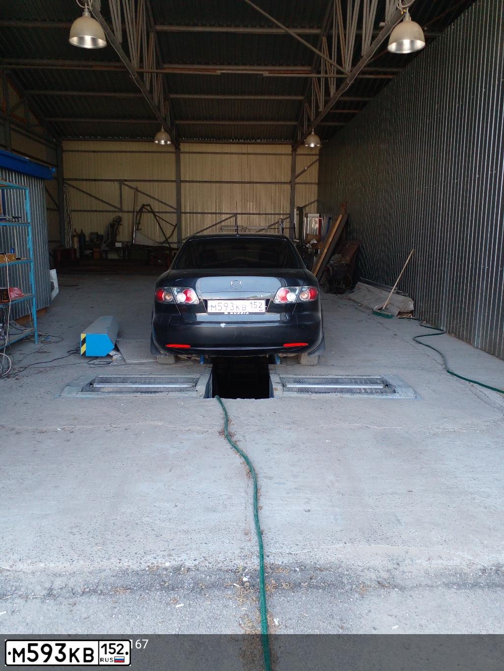 Фото автомобиля MAZDA 6, 2007 — госномер М593КВ152. Цвет: ЧЕРНЫЙ
