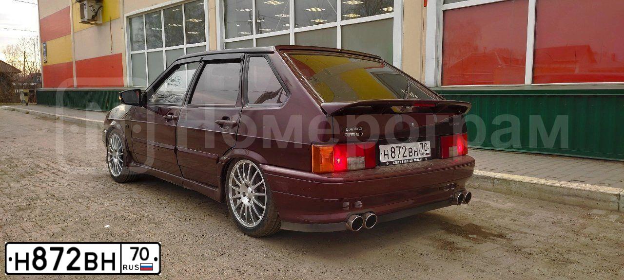 Фото автомобиля LADA 2114 SAMARA, 2011 — госномер Р991ОА70. Цвет: ТЕМНО-ВИШНЕВЫЙ