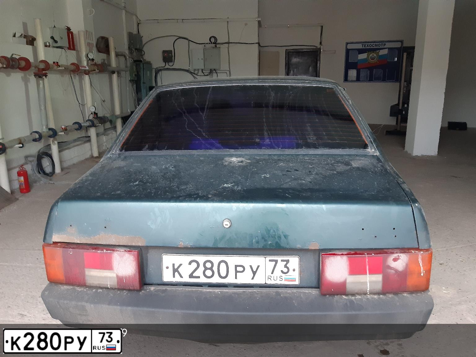 Фото автомобиля LADA 2109 SAMARA, 2003 — госномер М964ХР13. Цвет: Темно-зеленый