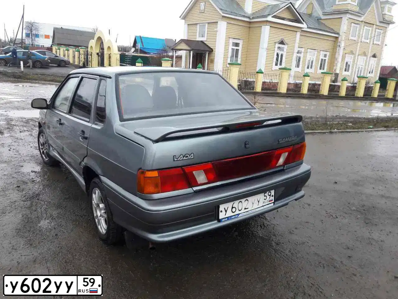 Фото автомобиля LADA 2115 SAMARA, 2008 — госномер У682УУ59. Цвет: СРЕДНИЙ СЕРО-ЗЕЛЕНЫЙ МЕТ.