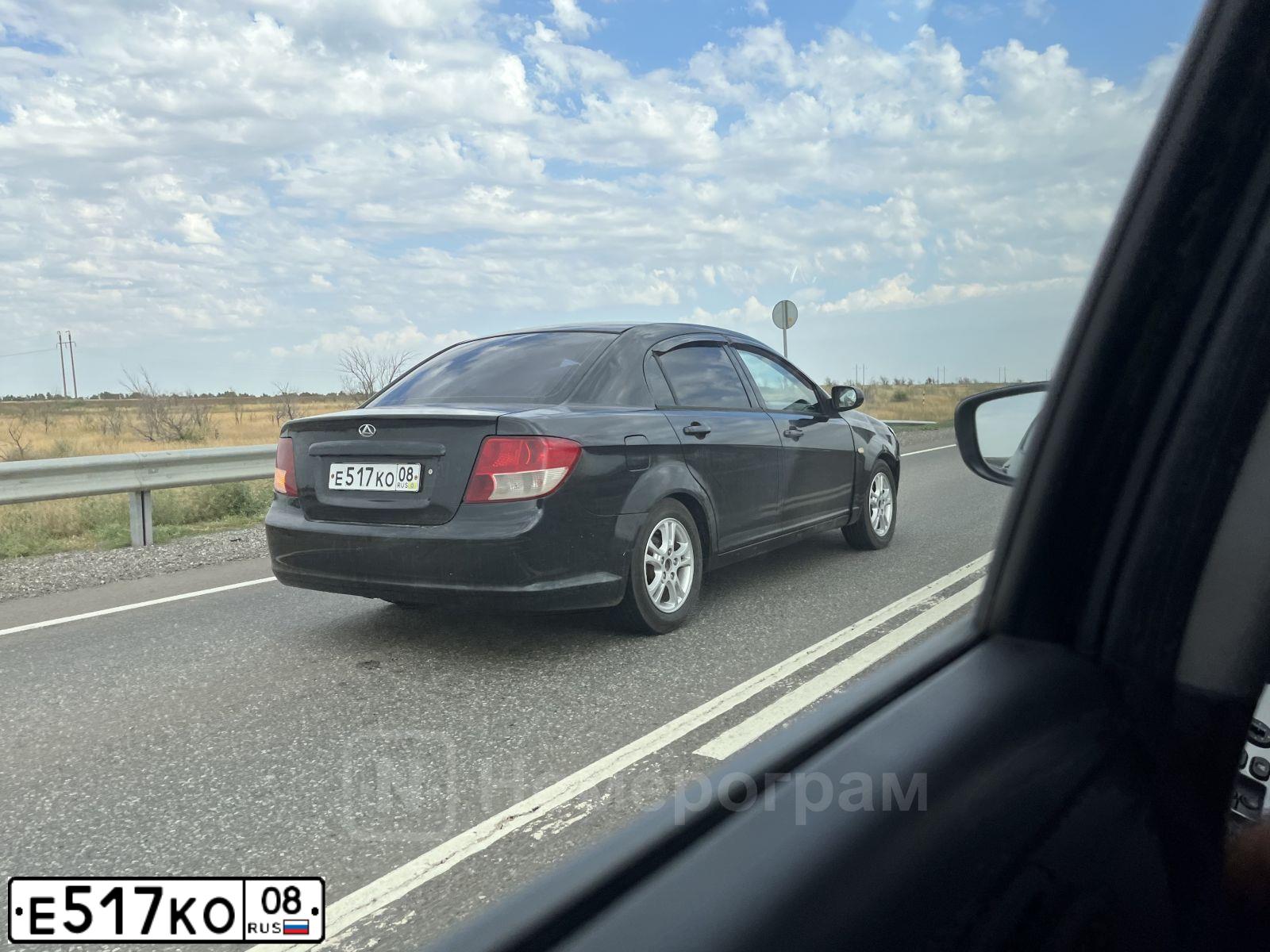Фото автомобиля TAGAZ VEGA C-100, 2009 — госномер Е517КО08. Цвет: ЧЕРНЫЙ
